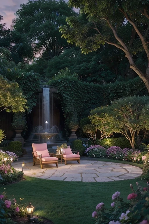 

"Imagine a large, majestic castle floating in outer space, surrounded by a lush, vibrant garden. The garden is filled with a variety of pink plants and flowers, and the soft pink clouds drift around it, creating a dreamy atmosphere. Cats of all sizes and colors play and lounge throughout the garden, adding to the enchanting and surreal scene. The entire garden and its surroundings are illuminated by the gentle glow of distant stars, making it a magical and serene floating paradise."

