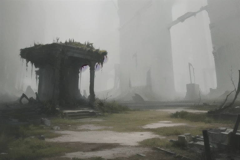 If an iron bullet pierces the proof of justice, I approached the hero If you close your eyes and try to touch him, demon of the same shape and temperature, (Mysterious Black Mist), (Dilapidated), bulb, absurdity, Realistic lighting, (abyss) masterpiece , High quality, Beautiful graphics, high detail, miaobishenghua , [(White background:1.5)::5], painted as a game conceptual art, matte painting conceptual art, environment painting, Ruin, traditional dark forest conceptual art, conceptual art ， highly visualized, scenery game conceptual art,