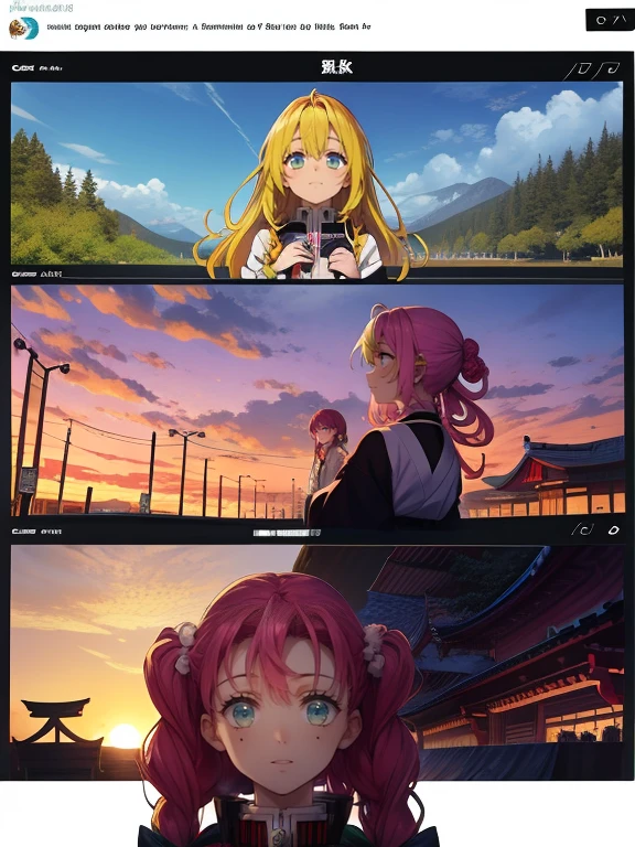 una 1 chica, bosque, japanese people, luna, la noche, Hermosos pechos grandes, pelo rosa, Color verde brillante en las puntas del cabello., Mitsuri Kanroji,se encuentra en pleno crecimiento, (cuerpo completo 1:1), deslumbrante, sonrisa, pecho, En arte: asesino de demonios, asesino de demonios Art Style, asesino de demonios rui fanart, anime rudo 8k, asesino de demonios, arte clave de anime, Fondos de pantalla manga 4k, Kimetsu no Yaiba, anime wallaper, Ultratransparente, ultra detallado, muy extremadamente hermoso, epic anime artwork, Fondos de pantalla de arte anime 8K, Arte local & epic composition, muy extremadamente hermoso, Hermosos pechos, Old Japan, (obra maestra, mejor calidad),