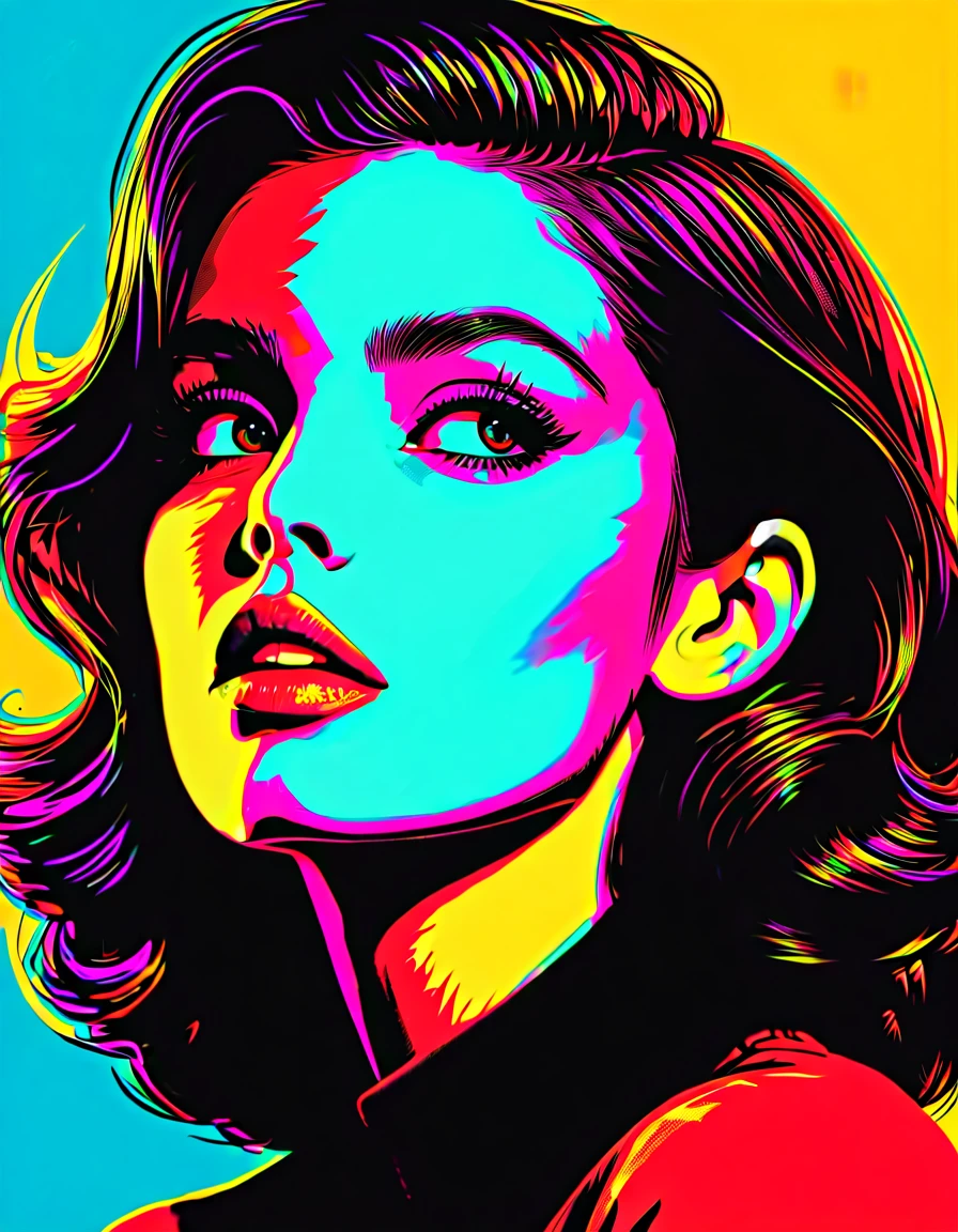 vibrant woman's profile,abstract realism,painting,acrylic on canvas,vibrant colors,highly detailed face profile,feminine features,long flowing hair with intricate patterns,subtle brush strokes,ethereal background,soft lighting,masterpiece:1.2,ultra-detailed,realistic:1.37,bright and bold colors,emotional expression,graceful and serene pose,contemporary art,modern interpretation,striking composition,meticulous attention to detail,matte finish,subtle texture,depth and dimension,rich and vibrant palette,complex layering of colors and textures,expressive eyes with intricate iris patterns,delicate lips with slight shine,smooth and flawless skin,gentle contouring and highlighting,harmonious blend of realism and abstraction,fluid and dynamic lines,gradual transitions between colors,indoor setting with soft diffused light,playful interaction between light and shadow,dynamic and captivating energy,mesmerizing and thought-provoking,unique and original art style
