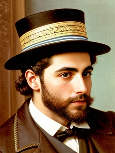 Jew sephardi man, focus on face.
