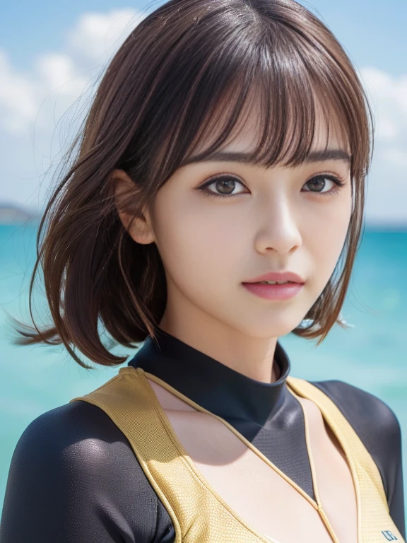 wide angle,cowboy shot, floating hair,clenched hand,
( see-through,turtleneck,muscular,toned,mechanical arms,mechanical parts),finger to mouth, elbow gloves,(spacecraft,sci-fi,ocean,tropical island),
parted lips,(shiny skin:1.1),blush,(skindentation:1.1),masterpiece, highest quality, highres,absurdres,
(looking at viewer),photo referenced,best quality, ultra high res, (photorealistic:1.4), (detailed face and eyes),
(shiny skin:1.1),blush,(skindentation:1.2),