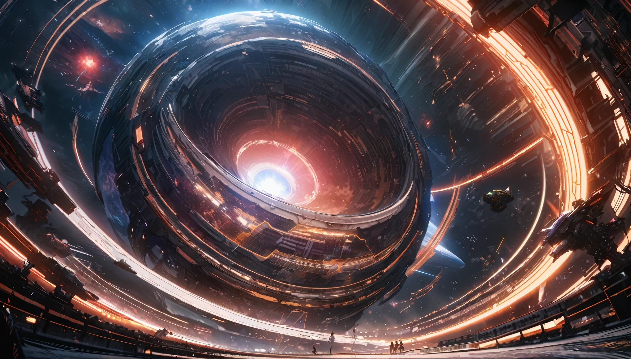 anime aestetics, huge hive-ship, Hans Giger style floating near the star, space scenery, dramatic scene, huge starship, dark red star on the background, curved lines, sciense ficton, sci-fi, beautiful scene, wide shot, from side, 16k, 8k, best quality, highres, high quality, high details, super detail, ccurate, UHD