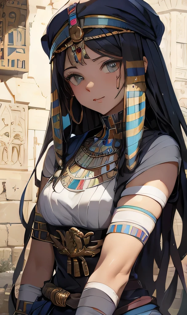 best quality，masterpiece，The Ultimate Solution，Fluffy，Extremely colorful，rich and colorful，Mummy&#39;s Beauty，Beautiful woman wrapped in bandage，Chest bandage，The whole body is wrapped in bandages，Normal posture