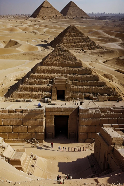 archaeologists excavating the pyramids of Egypt, Surrealism, UHD, masterpiece, highres