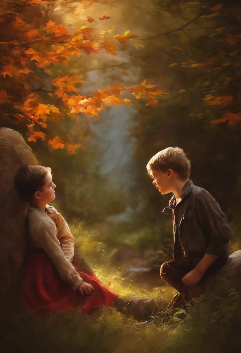 create a boy by painting'art