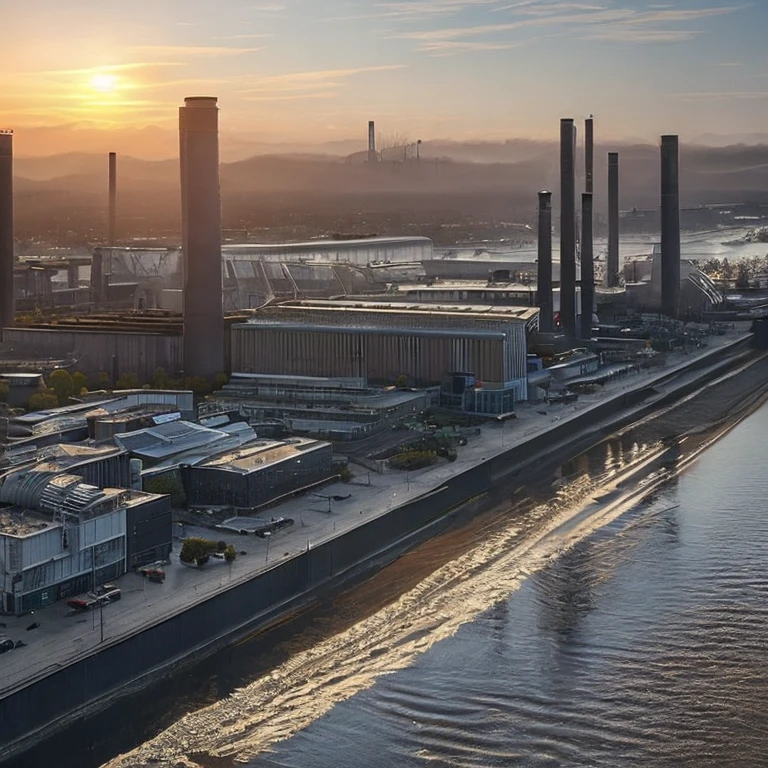 Industrie des Ruhrgebietes 1980 stahlwerke bochum,Best quality, photorealistic, hyperrealistisch, ultra-detailliert, High Resolution, Meisterwerk, 4k,8k