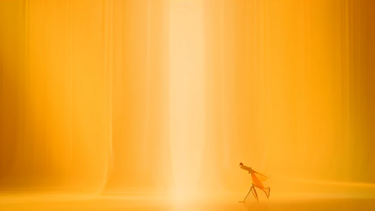 Orange moving background, transformation