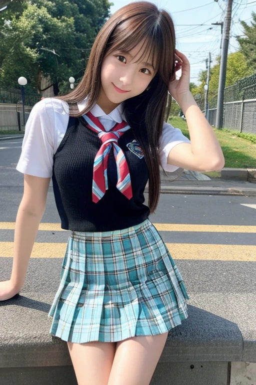 Cute Girls､Idol､high school girl､mini skirt､sit