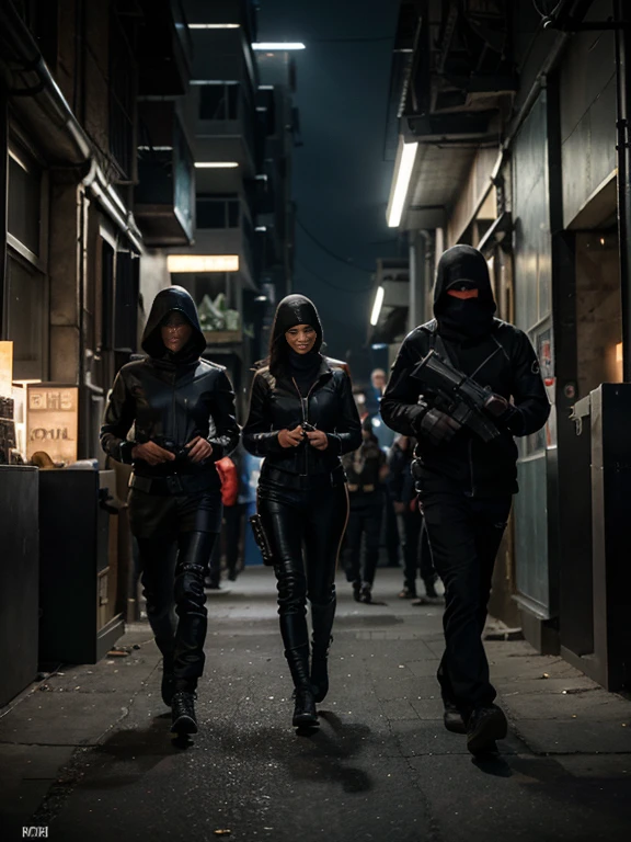 (a daring heist),(masterpiece:1.2),intricate planning,detailed blueprints,meticulous execution,high-tech gadgets,sophisticated disguises,stealthy movements,hacker's paradise,laser security,unbreakable vault,nighttime op,covert team coordination,elite operatives,nail-biting suspense,stolen treasures,escape route,heart-pounding getaway,precious loot,futuristic heist,explosive distractions,surveillance evasion,high-stakes operation,dark alleys,split-second timing,strategic entry and exit,flawless teamwork,hidden identities,adrenaline rush,deception and misdirection,safe cracking,security camera evasion,untraceable currencies,action-packed,artful dodging,high-value target,cover of darkness,infiltration expertise,precision planning,intense cat-and-mouse pursuit