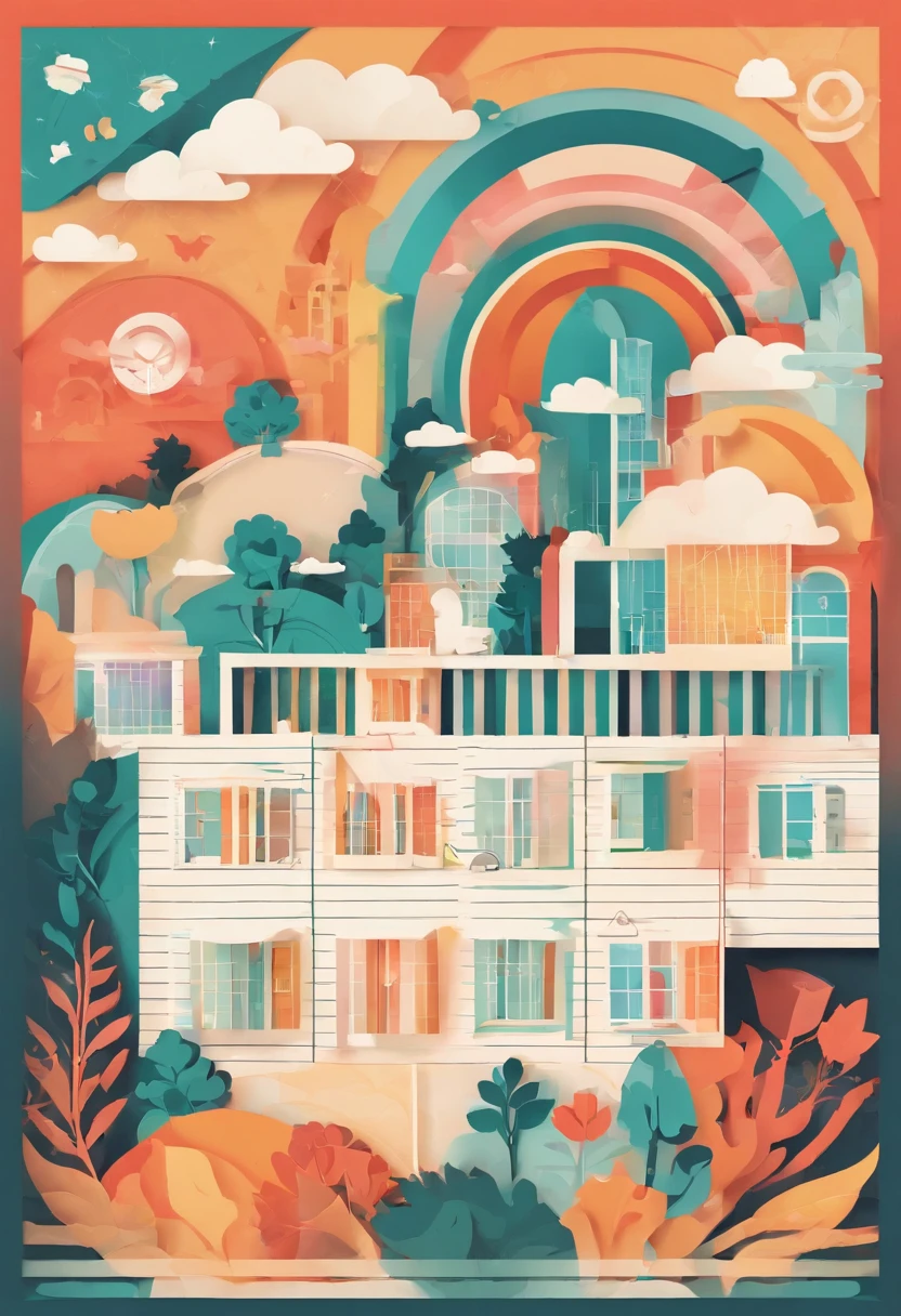 Dream filter, multicolored