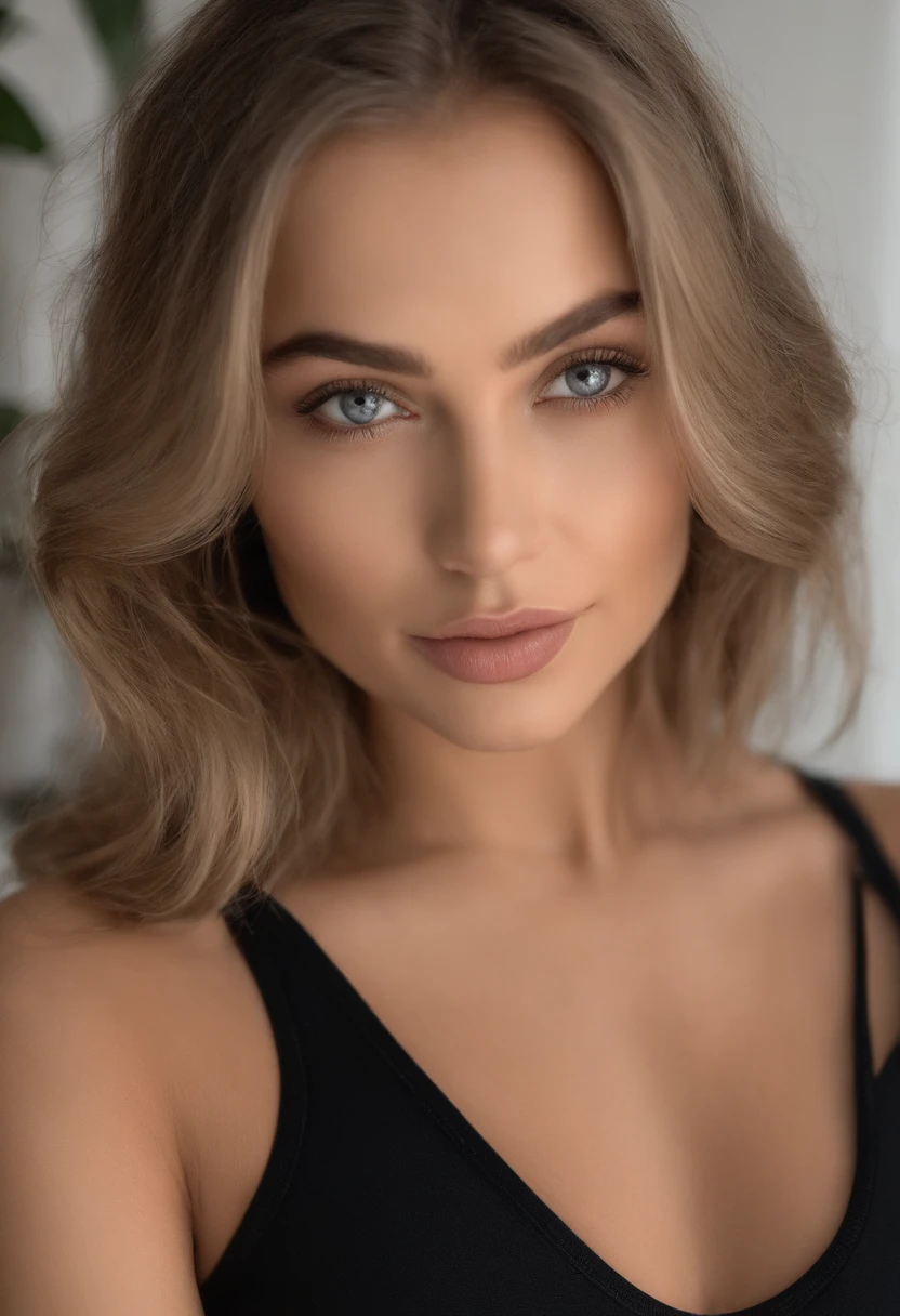 Arafed, femme de 27 ans, Fille sexy aux yeux verts, ultra realistic, meticulously detailed, Portrait de Sophie Mudd, cheveux blonds et grands yeux, Selfie d&#39;une jeune femme, yeux de la chambre, femme semblable à Violeta Myers, Sans maquillage, Maquillage naturel, regardant directement la caméra, Comment escroquer Artgram, maquillage subtil, Superbe corps entier, IN THE GYM Medium to large bust do sports in the gym naked