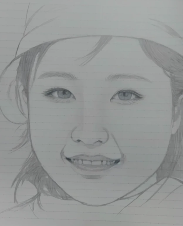 Japanese women、11. Expressing a smiling expression、Make sure the pupils and whites of the eyes are clear。more、more、more、Emphasise double eyelidoremore、Create a beautiful color photo-like image。鼻から口元にかけてmore、more、A strong smile with accentuated nasolabial folds. Accentuate nasolabial folds.。Create cute dimples on both sides
