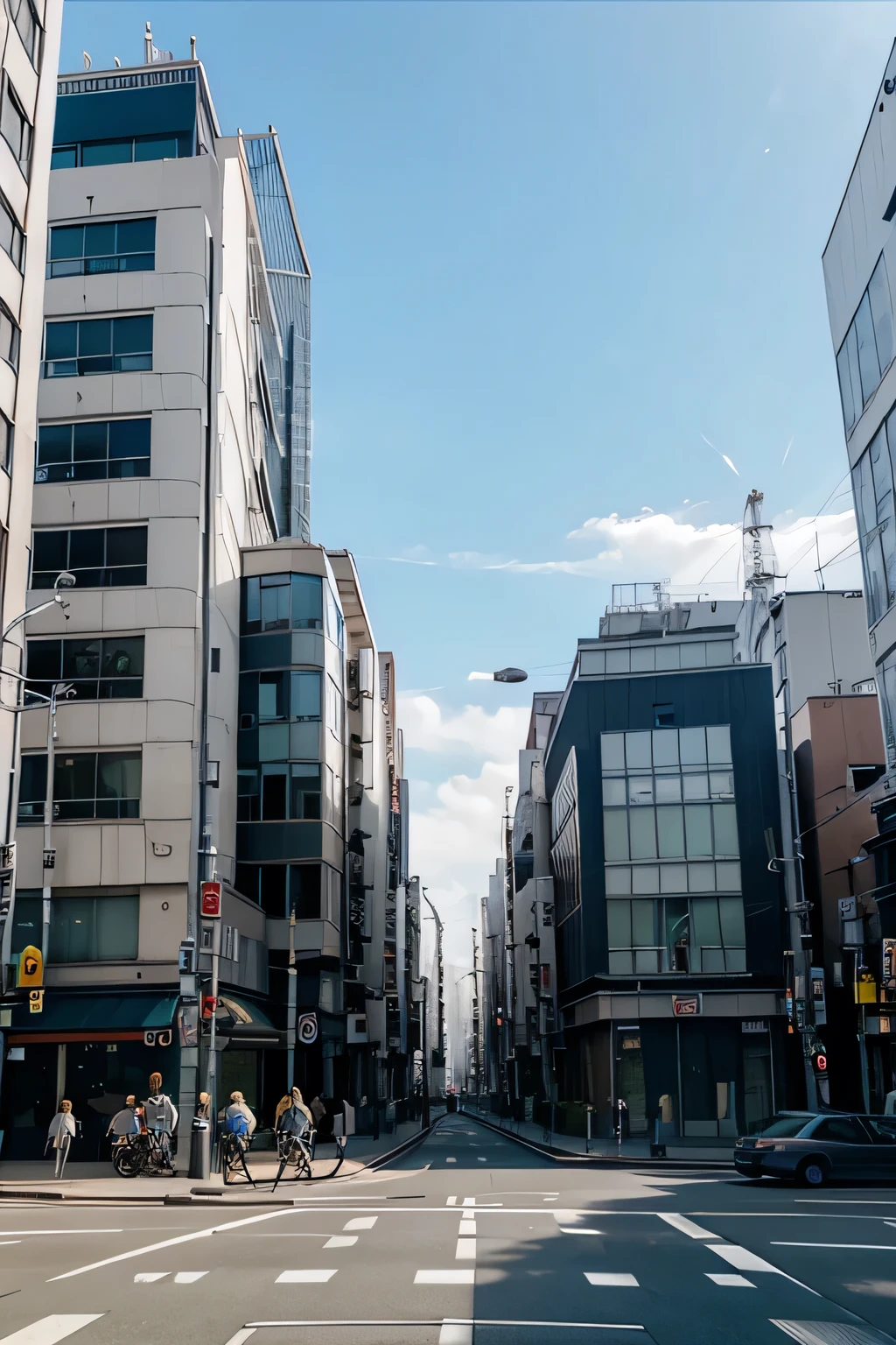 generate a short video of some buildings in tokyo
