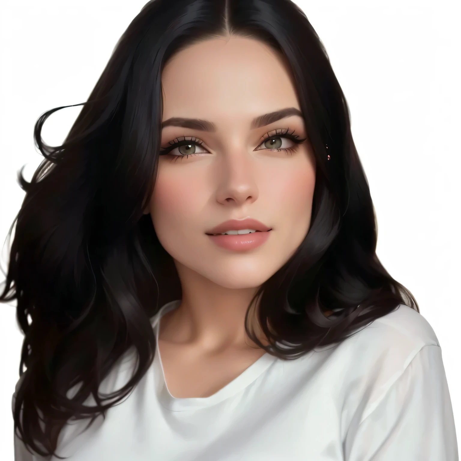 um close de uma mulher com cabelos longos e uma camisa branca, Alanis Guillen, magda torres gurza, foto de perfil com headshot, headshot, Imagem retrato, fernanda suarez, Lorena Avarez, imagem de perfil, Alina Ivanchenko, svetlana tigai, moleksandra shchaslyva, headshotgraph, embaralhamento dos namorados