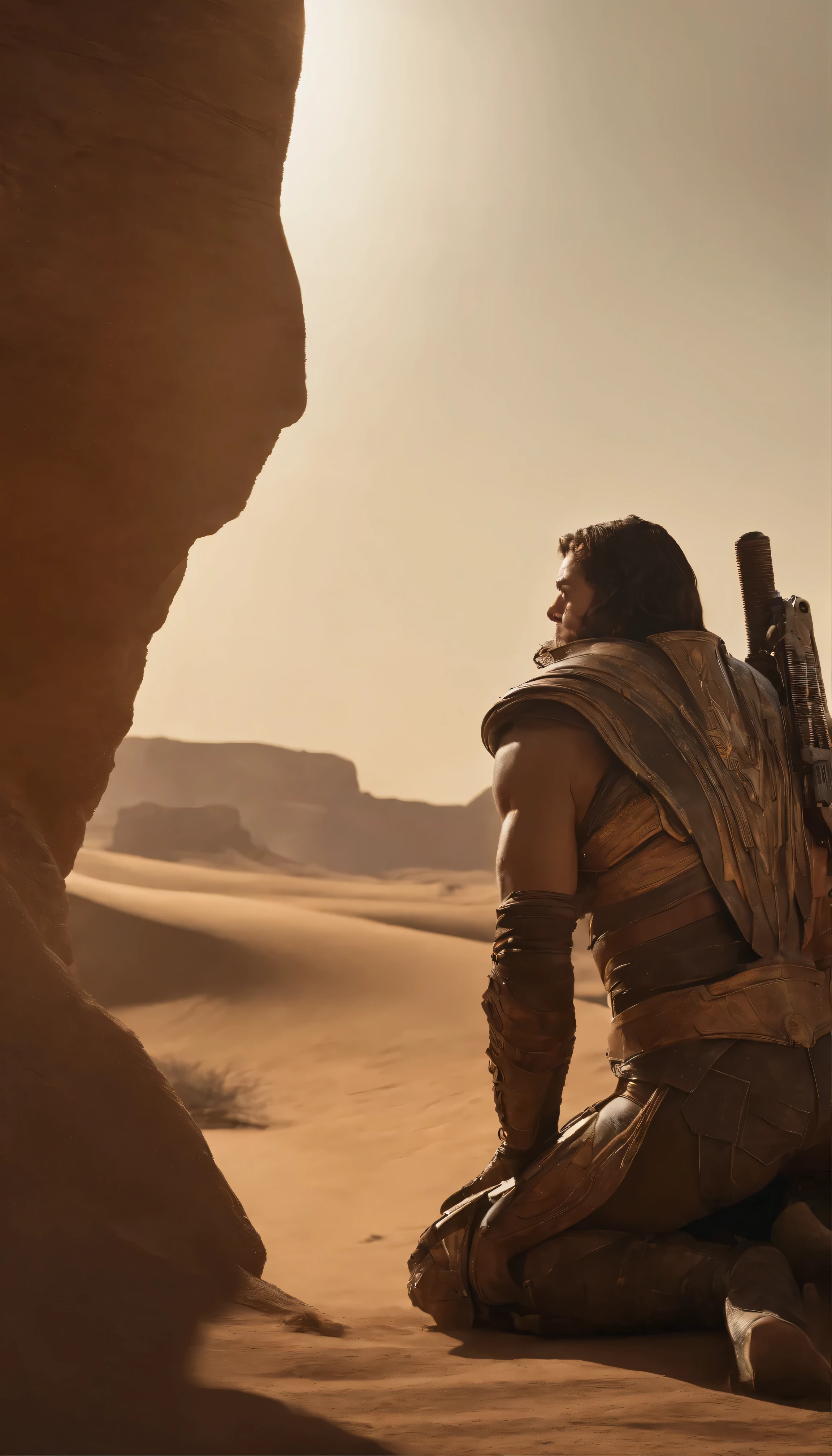 Cinematic masterpieces「John Carter」High-definition images include、The protagonist, Taylor Kitsch、The video shows the sleek, futuristic hoverbike cruising through space in style.。Deeply carved features and lively eyes、It captures the essence of adventure across a far-flung planet.。Taylor Kitsch face details,Powerful scene