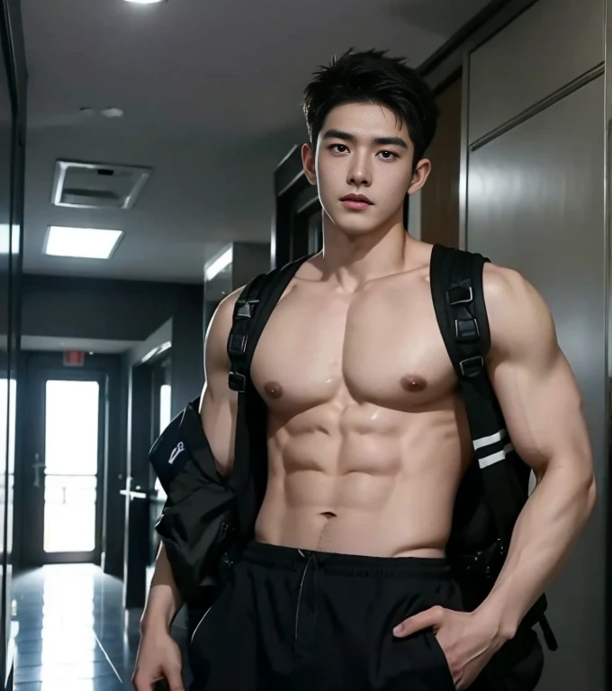 2 young handsome Chinese guy cuddle,naked, 20yr old,police officers,Interpol,hallways,The gun is handsome,musculous, strong sport body, muscular hairy bodies, dark skin, Sexy police (Fine eye 1:3)Seduce, Sex Appeals, Alafard man shirtless carrying a backpack, muscular body, handsome, manly, inspirite by Zhang Han, Cai Xukun, Kim Do-young, Inspired by Bian Shoumin, Inspired by Xiao Yuncong, yihao ren, yanjun cheng, jinyiwei, inspired by Huang Gongwang, xintong chen, Li Xian, Wang yi bao, bare big chest abs, naked chest, naked butts, nice big shape dick, Super long big dick masturbate , wearing nothing , Black eyes, look at the camera,full bodyesbian, cuff the hands,