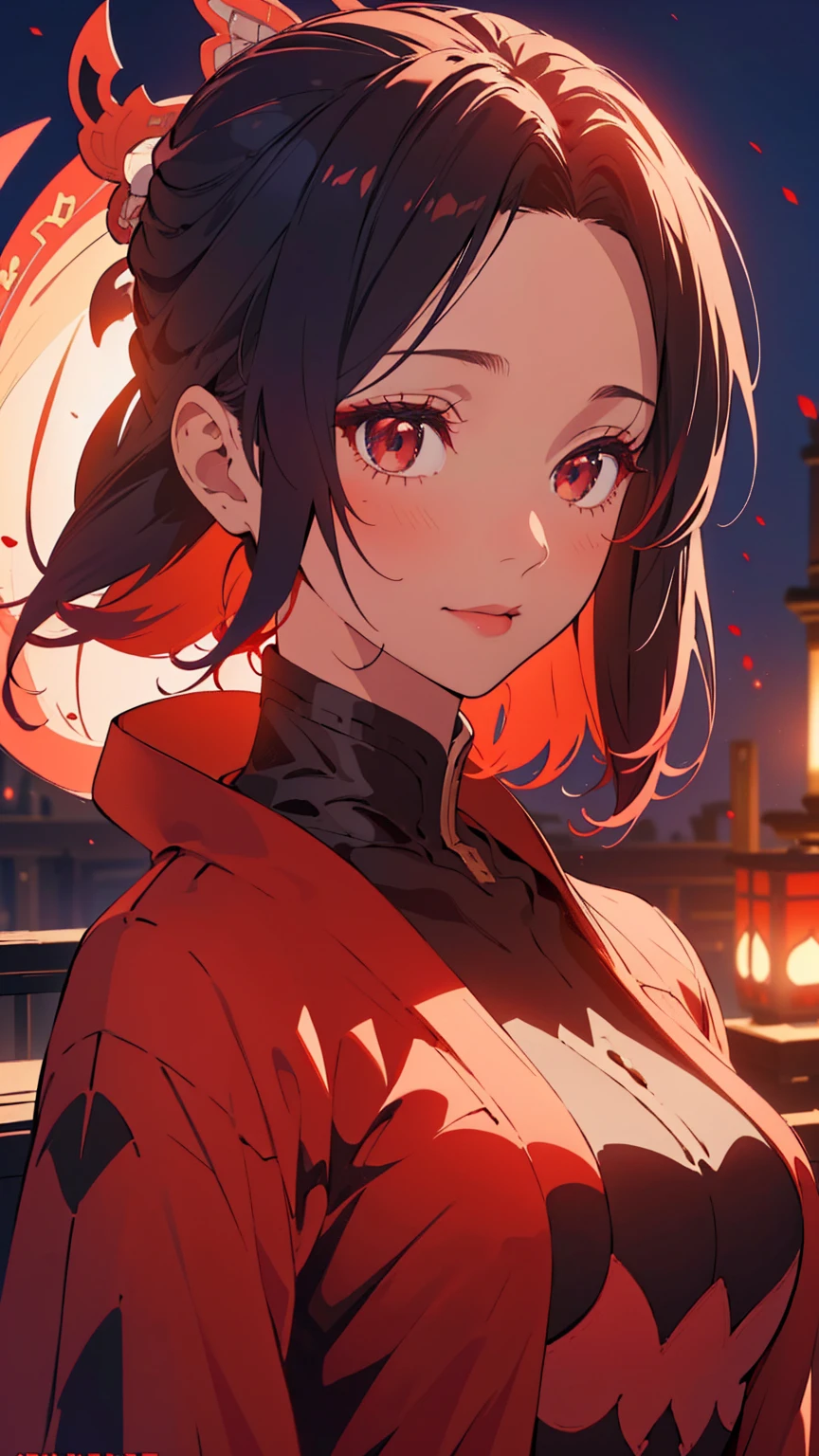 Girl1, (red abaya dress),(Highly detailed CG,module,8K wallpapers)،(Highest quality, high resolution, beautiful lighting, realistic shadow, high resolution)،(Detailed skin, highly detailed, detailed faces and eyes, realistic eyes)