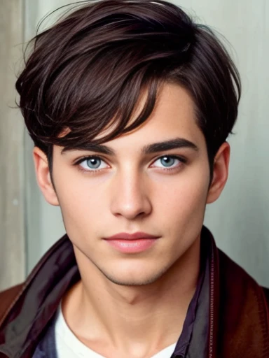 Jew sephardi man short hair and blue eyes. focus on face.
