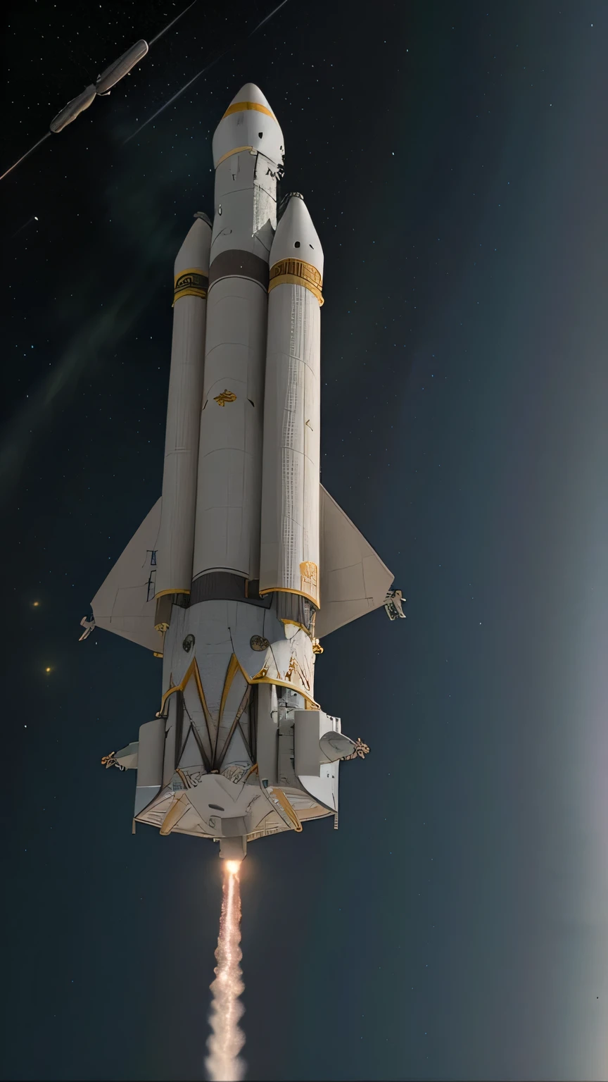 Image of a spacecraft taking off