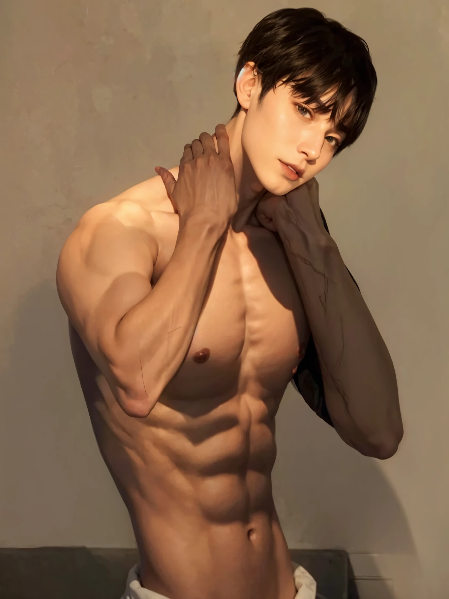 Imagem de um homem com uma faca e sangue no rosto, handsome guy in demon slayer art, handsome vampiro masculino, alucard, androgynous vampire, vampiro masculino, vampiros de anime, vampiro masculino of clan banu haqim, cute japanese demon boy, masculino, lindo deus masculino da morte, musculoso