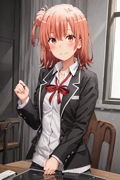 ((highest quality)), ((masterpiece)), (be familiar with), Perfect Face, indoor, Bedroom, Watching the audience,
One woman, Yuigahama Yui,
Open Mouth, Ecstatic expression, blush, smile,
Small breasts, Flat Chest, Young Girl, , , Girl,
Short Hair, Salmon-colored hair, Salmon-colored eyes, Side Pony,
Leg spread,