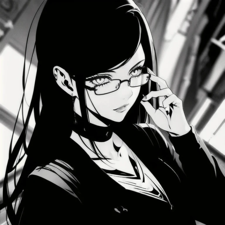 (masterpiece, best quality:1.2), 1girl, solo, a cool girl wears glasses, cool look, cool, arrogant, splendid, beautiful, long hair, long eyelashes, detailed background, soft lighting, detailed scenery