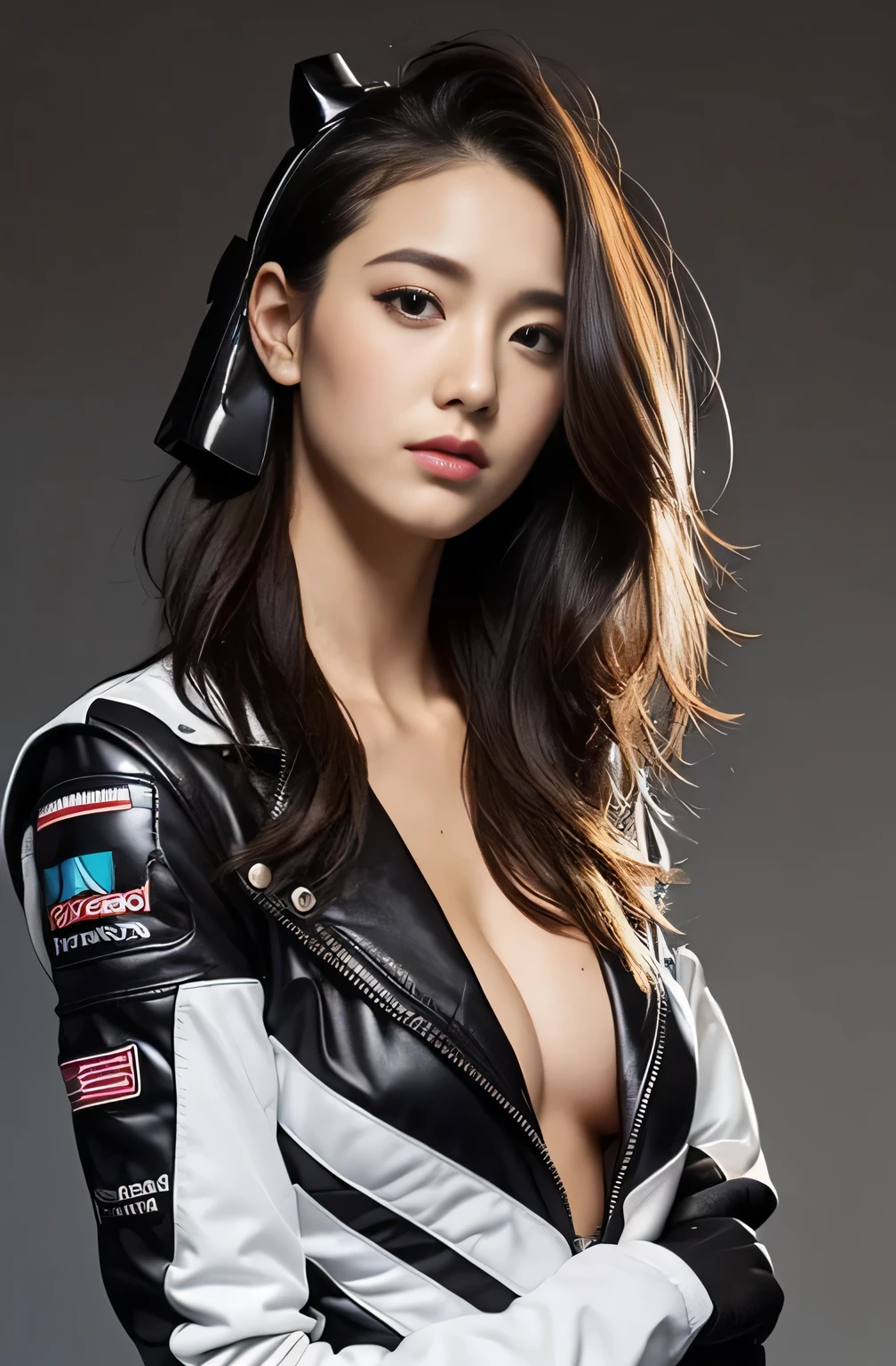Grid Girls、Race Queen、Disheveled hair