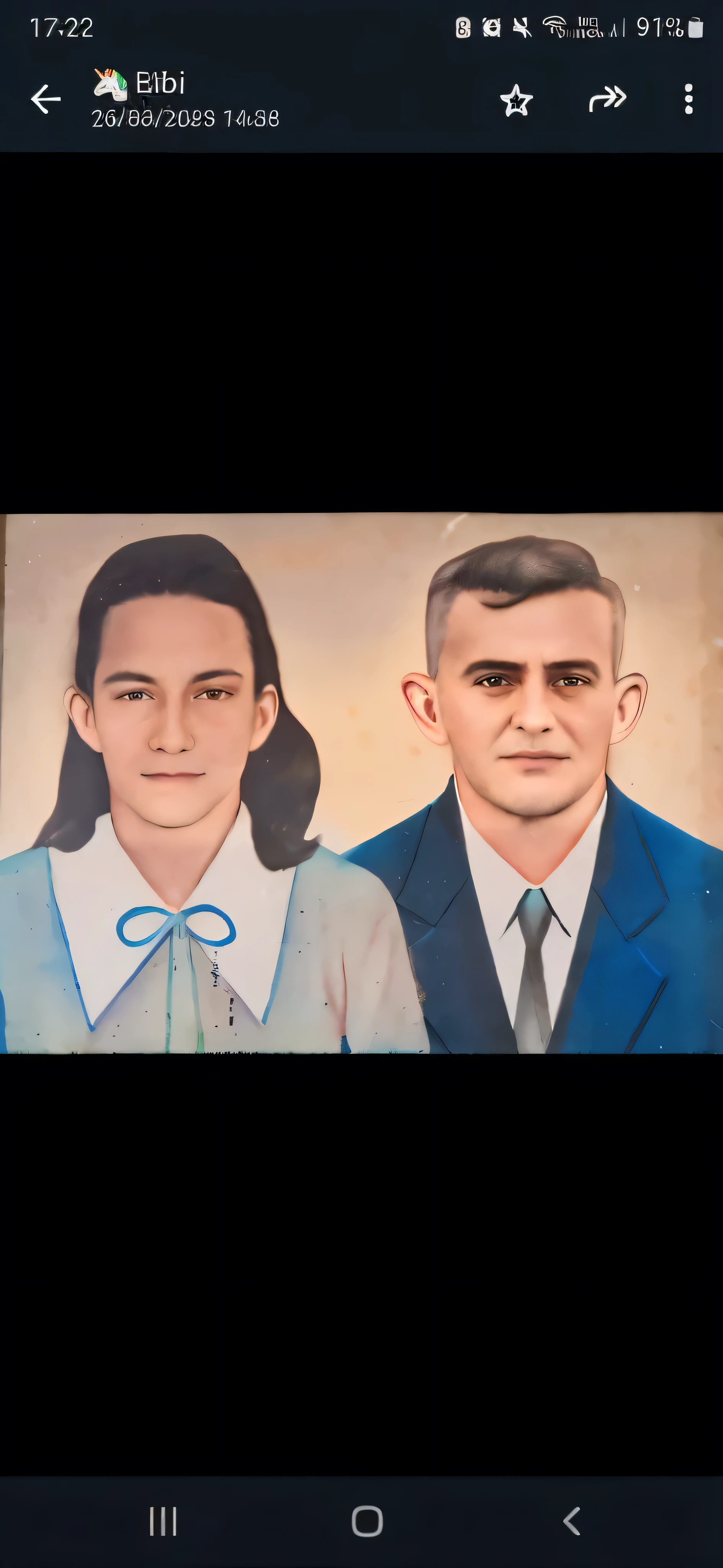 pintura de um casal de pessoas de terno e gravata, retrato de duas pessoas, retrato de casal, uma pintura de duas pessoas, retrato colorido, Mom and Dad, foto colorida antigagraph, ayanamikodon e irakali nadar, retrato, foto colorida antiga, uma foto colorida, retrato de casal, Pintura Antiga, colorido, foto colorida, hand painted