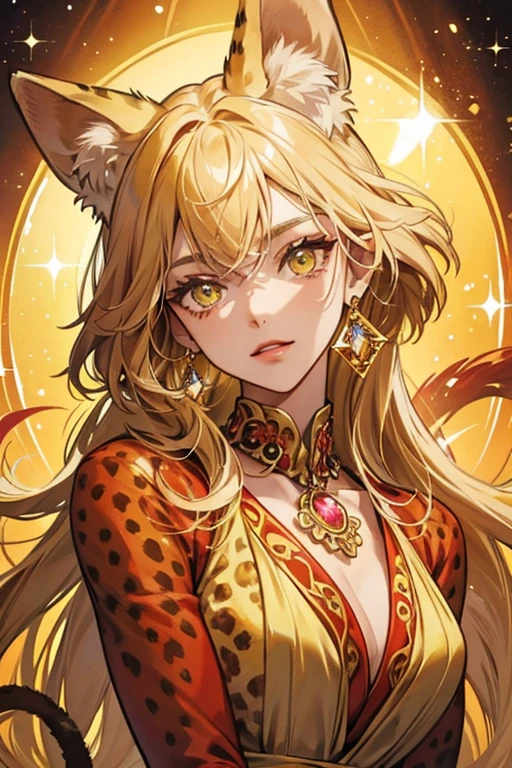 Jasper is a naturally colored girl cheetah with sharp claws and lemon yellow fur with brown spots and ears. her inner ears are decorated with diamond-shaped jaspers similar to earrings. her Jewel Eyes are made out of red jaspers. For her attire, she wears a collar with a diamond-shaped jasper around her neck and a ring attached to a similar jewel around her tail end. SPARKLE; GLITTER