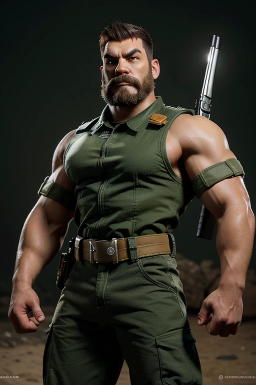 disney pixar, 8k, (Artwork, best quality:1.1576), (ultra-detailed:1.1025), (Cinematic lighting, illustration:1.05, beautiful detailed eyes, 1 girl:1.05), cartoon soldier with a gun giving a thumbs up, heavy weapons guy, rugged soldier, hd illustration, man is carrying a rifle, guerrilla soldier, police character design, manly, monster, tough guy, wearing plumber uniform, an angry muscular army general, muscular! green, cartoon style illustration, police character design!!, doomguy as a soviet soldier, rugged male ranger