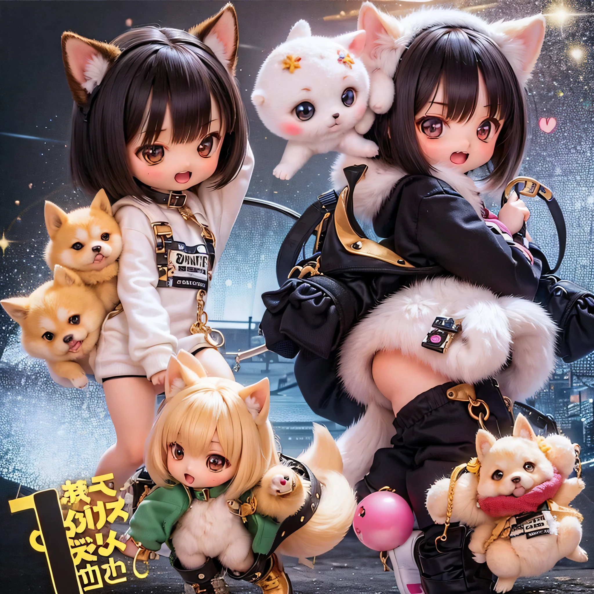 
shiba inu girls chibi run