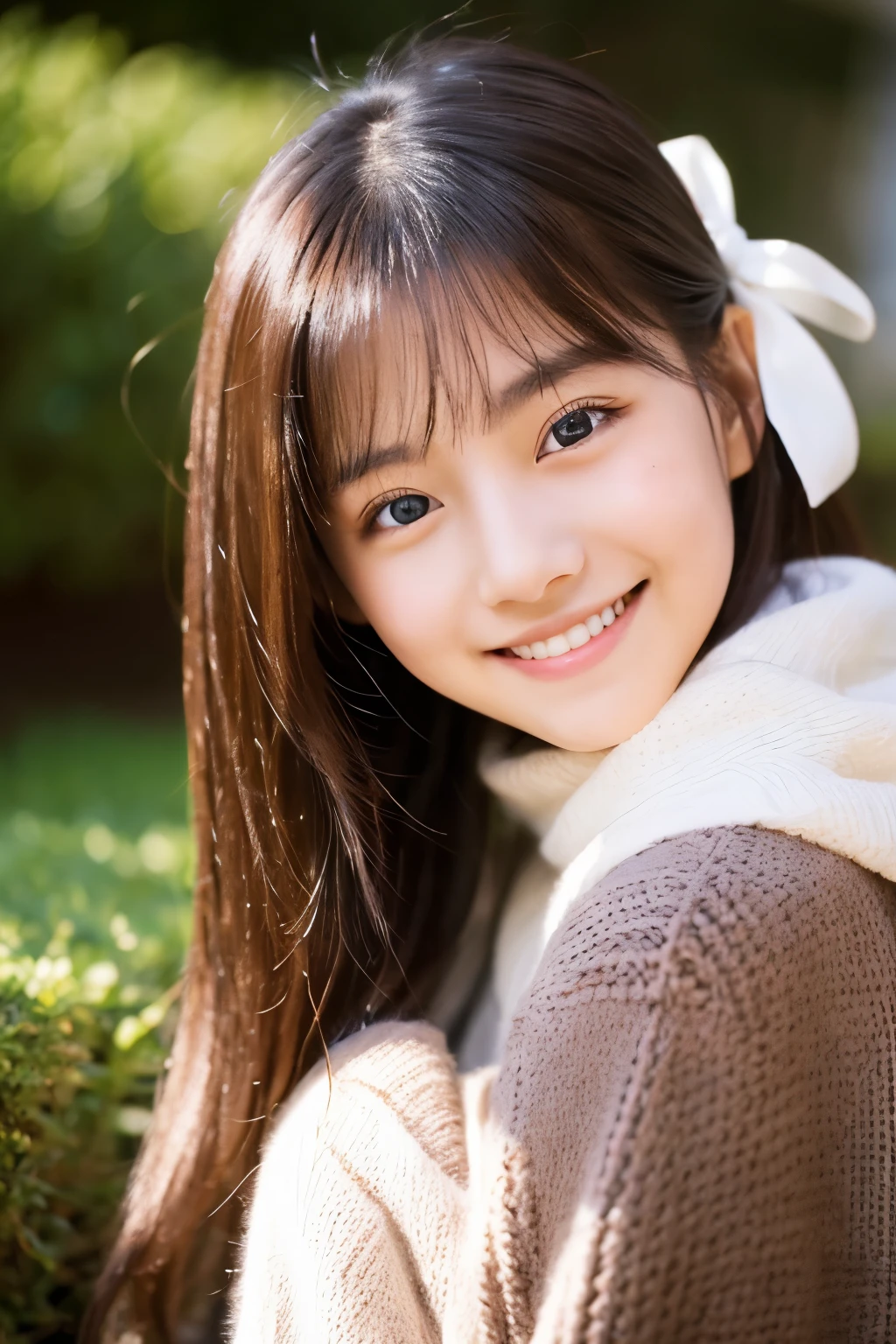 21 years old、smile、Beautiful eyes、shine、