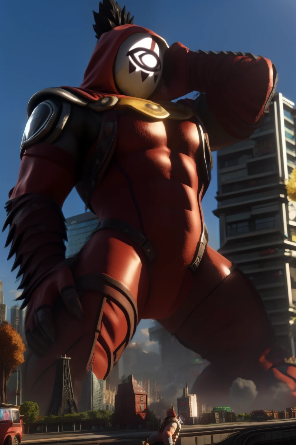 yiga clan blademaster, macro towering city
