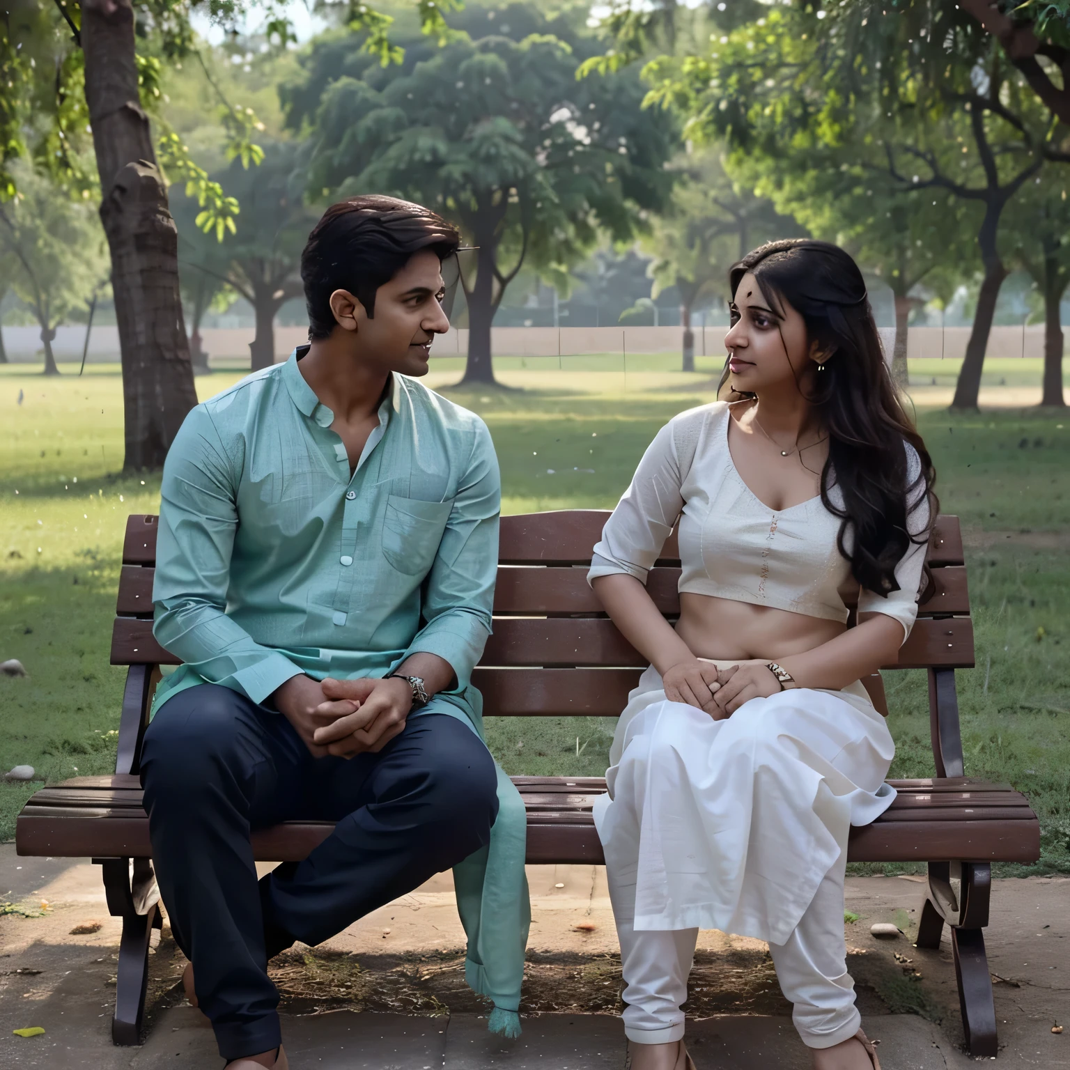 Zaroor! Yeh raha ek romantic script:

Title: "Pyar Ka Safar"

Scene 1:
Location: Ek peaceful park mein, din ka waqt hai. 
Characters: Rahul aur Priya, do pyaare dost.

Rahul: (Priya se nazrein milate hue) Priya, aaj ka mausam kitna suhana hai, na?
Priya: (Muskaate hue) Haan, bilkul! Aur yeh hawa bhi, bilkul humare jazbaat ki tarah, shaant aur suhana.

Scene 2:
Location: Park ke ek bench par, doosri taraf sehar ki roshni.
Characters: Rahul aur Priya, ab ek doosre ke nazdeek.

Rahul: (Priya ki aankhon mein dekhte hue) Priya, tumhari muskurahat mein kuch khaas hai.
Priya: (Halki si hichkichahat ke saath) Kya matlab, Rahul?
Rahul: (Halki si muskurahat ke saath) Matlab... main tumse pyaar karta hoon.

Scene 3:
Location: Park ka ek khoobsurat pond ke paas, shaam ka waqt.
Characters: Rahul aur Priya, ab ek doosre ke paas, hawa ka jhoka unka pyaar ka izhaar kar raha hai.

Rahul: (Priya ke haath ko pakadkar) Priya, tum mere liye sab kuch ho. Main hamesha tumhare saath rehna chahta hoon.
Priya: (Khushi se aansu pochte hue) Rahul, tum mere liye duniya ho. Main bhi hamesha tumhare saath rahungi.

Scene 4:
Location: Park ka chhota sa cafe, raat ka waqt.
Characters: Rahul aur Priya, ab ek doosre ke saath, kuch meethi yaadein banate hue.

Rahul: (Priya ko aankhon mein dekhte hue) Priya, yeh raat itni khoobsurat hai, lekin tum meri zindagi ki sabse khoobsurat cheez ho.
Priya: (Khushi se bharpoor) Rahul, main bhi tumhare bina adhoori hoon. Tum mere liye sab kuch ho.

[Music swells as they share a sweet moment together, promising to be together forever.]

End scene.

Kaisa laga? Aur koi changes chahiye ho toh bataiye.