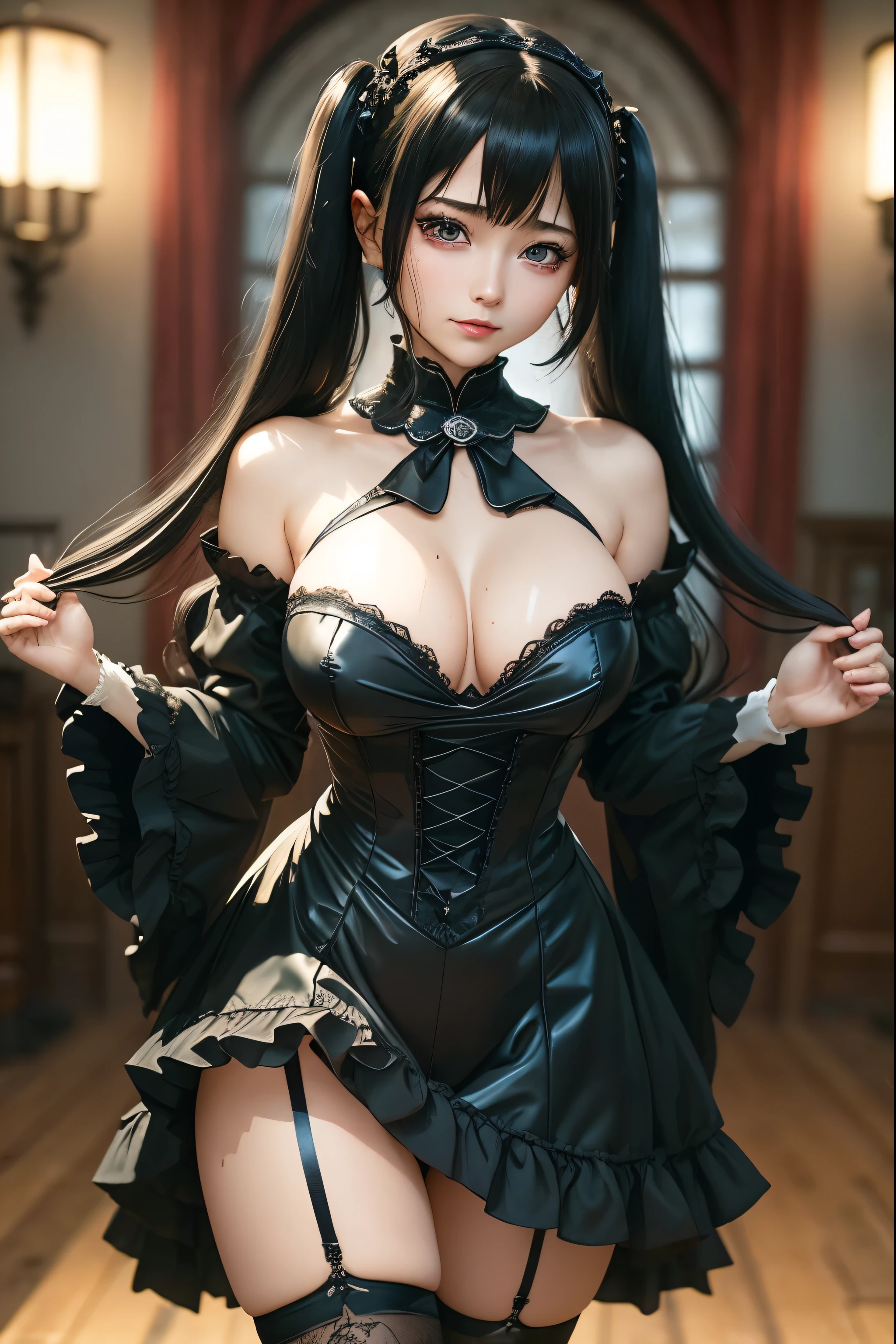 Hard Dark Gothic Makeup、Deep Night Sky、Horror、Black dark eyeshadow、cry、sad、Good skin radiance、Dark Gothicメイク、Dark smile、palace、The beauty of fragrance、24-years-old、Expressions of intense sexual pleasure、Embarrassed look、Dark Gothic、Obscene language、highest quality、Expression of sexual pleasure amid suffering、Drunk face、紫のMaid clotheysterious、Noble、The face of someone who is holding in the toilet、sexy、Loving smile、Twin tail hair、Right blue eye, Left eye is red、Super seductive pose、Platform Heel Shoes、Heavy makeup、Gothic ta Clothing、A little slimmer、Silver Hair、Long Hair Straight Hair、Cute Gothic Loliress、Beautiful Face、elegant features、Fascinating face、Stained glass is the background、Chest glistening with sweat、The room is dark、goth long dress、Bell Sleeves、Wizard Sleeve、Decadent look、Sexually excited expression、Glossy thighs wet with water、Thighs that are wet and shiny with oil、Background of a room full of roses、sad expression、Rose Maiden、The embroidery is pink、The dress has pink embroidery、Thigh-high socks、Knee-high socks、Gentle expression、Dark black eyeshadow、despicable act、Stained glass and rose background、thighs are a little thin、Female Duo、Female couple、dark church background、Stained glass、Black metal world、Dark Castle、Dark Room、Slender body、upright、walk、Are standing、gothic long dresaid clothes、Victorian dresses、Her thighs glisten with sweat、My body is wet and shiny、Lots of glitter on the thighs、sweating、My thighs are sticky from sweating、Sweat glistens on the thighs, The whole body is sweaty and shiny、Quite sweaty、My thighs are sweaty、My thighs are so wet、My thighs are shining with sweat、A lot of sweat glistens all over the body、The thighs are the best、Thighs are glamorous、Small breasts、Knee length dresses、