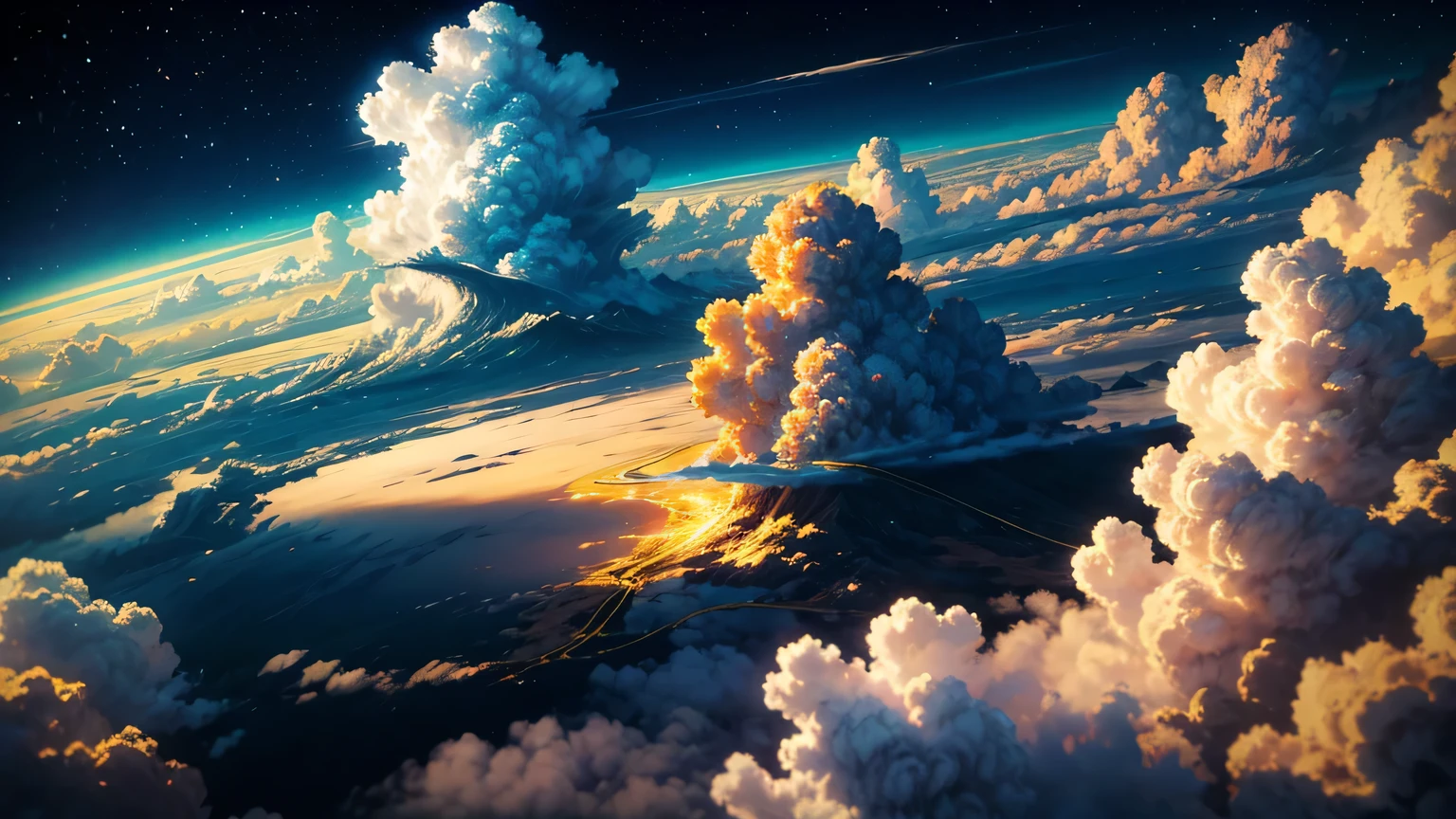 Sea of Clouds，Shining Gold