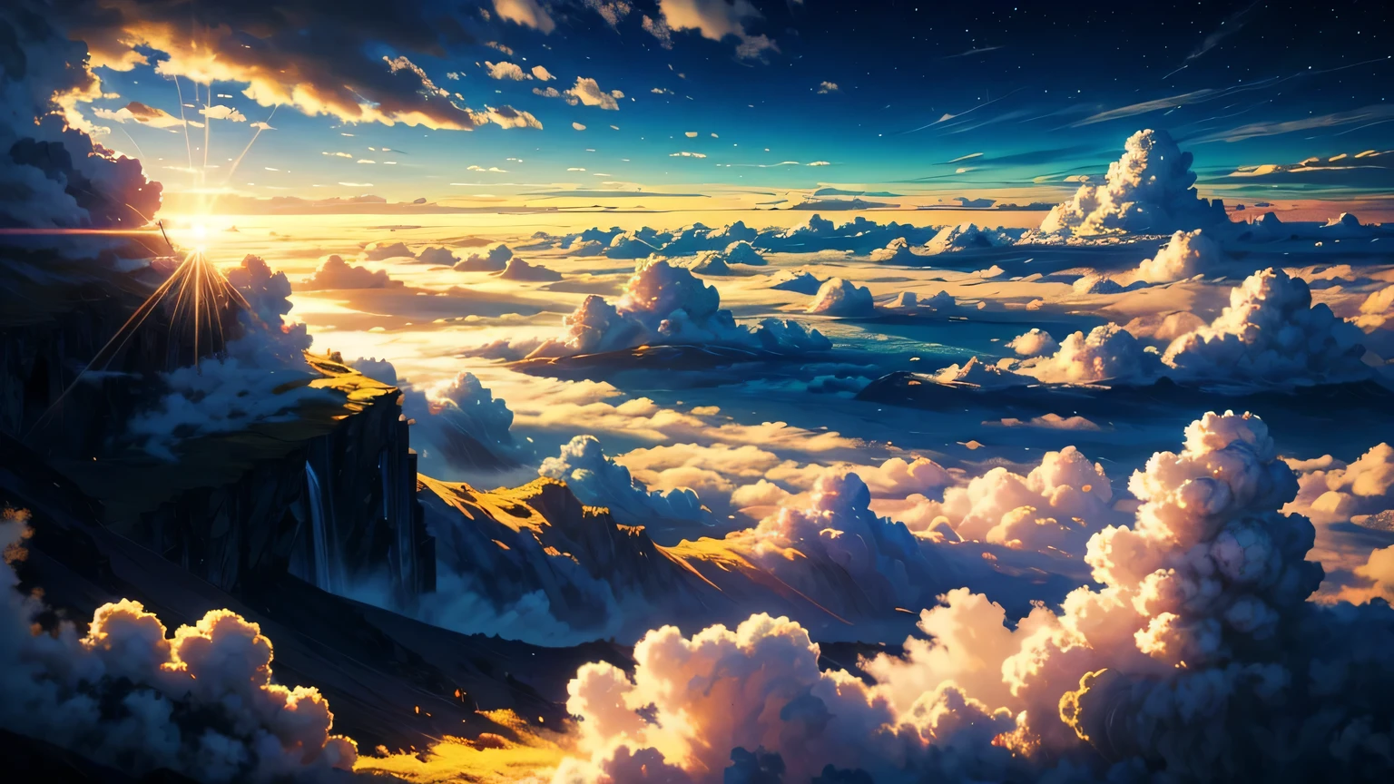 Sea of Clouds,Shining Gold