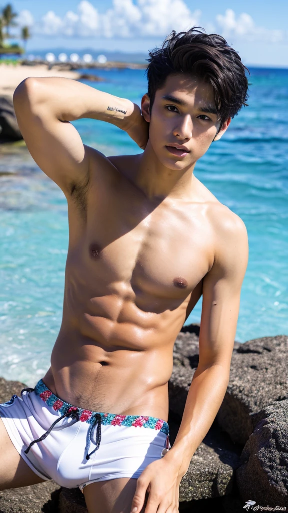 male Age 22 swimwear hawaii