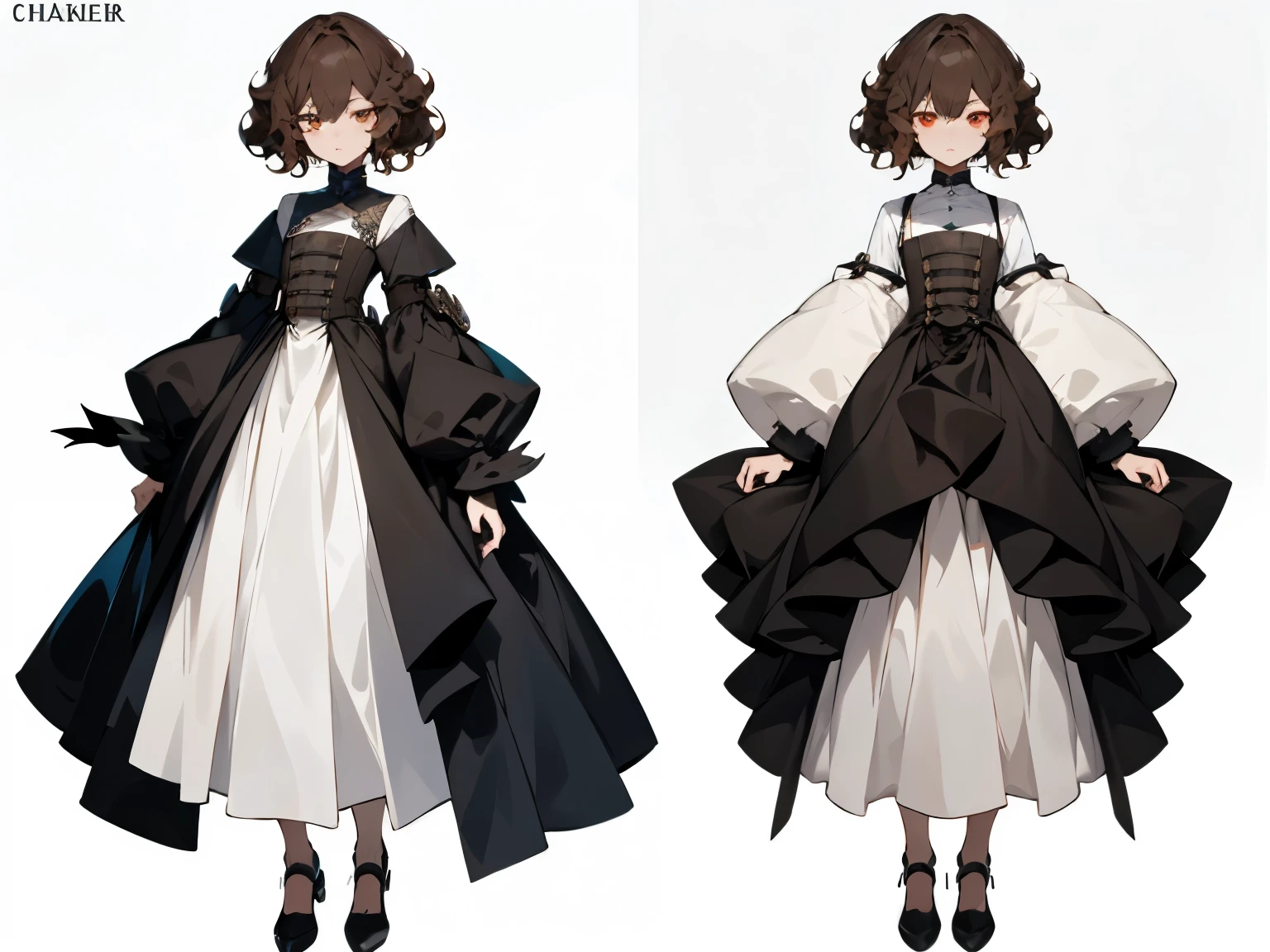masterpiece: 1.6, highest quality: 1.4, Live Images: 1.2, Intricate details: 1.2, Charterner v2: 1.2, 1 Female full body character change,
exterior: Young people: 1.25, thin: 1.3, Light brown eyes, Medium chest, Fine grain, quality eyes,
Clothing: Mechanic Accessories:
hair: 黒hair, short hair, disheveled curly hair,
compensate: nature, Shiny skin,
(Single Background, White Background: 1.3), Multiple Views, Multiple Views of the same character in the same outfit: 1.3.