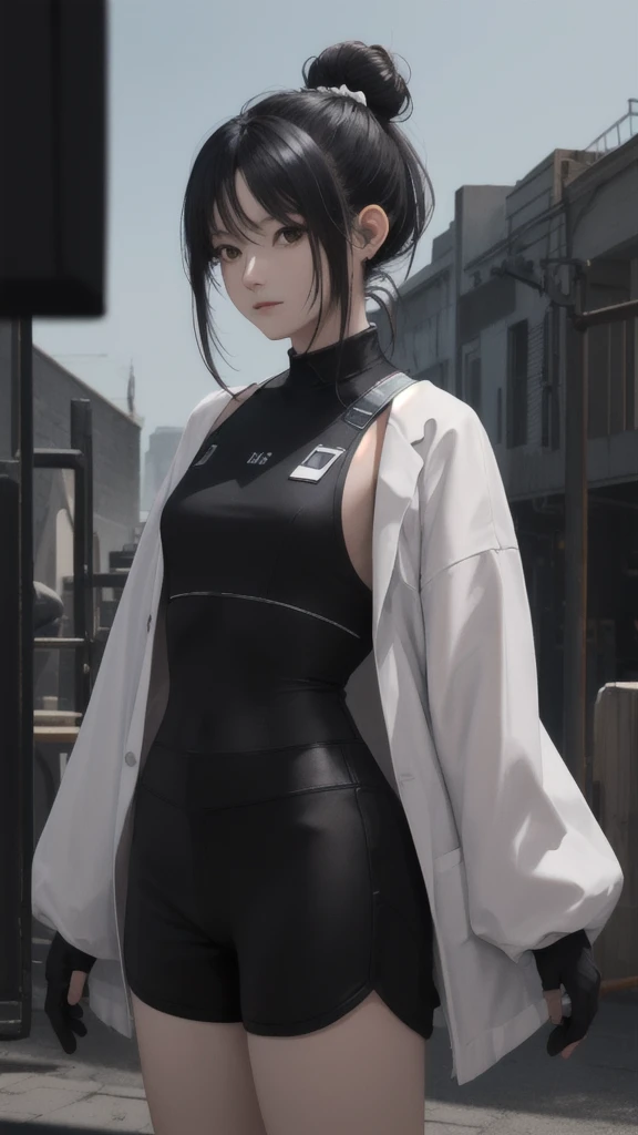 (masterpiece), (best quality), looking at the audience, Positive characters,
Miss, Pale black eyes, outdoor, edge, (Natural waves:0.9),
Movie, (Science fiction:1.2),
{long hair|Furry Cut|Ponytail|Pixie Short Hair|Top bun|Hair Bun|Undercut}, Cowboy shooting, (Black theme),