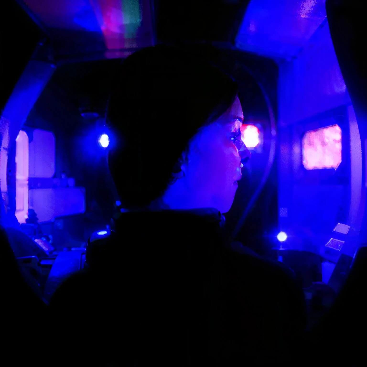 /imagine prompt: Realistic, personality: Inside a sleek, futuristic spacecraft, the crew members are seen preparing for a mission. The camera shows various crew members checking equipment and monitoring screens with focus and determination. Unreal engine, hyper real --q 2 --v 5.2 --ar 16:9
