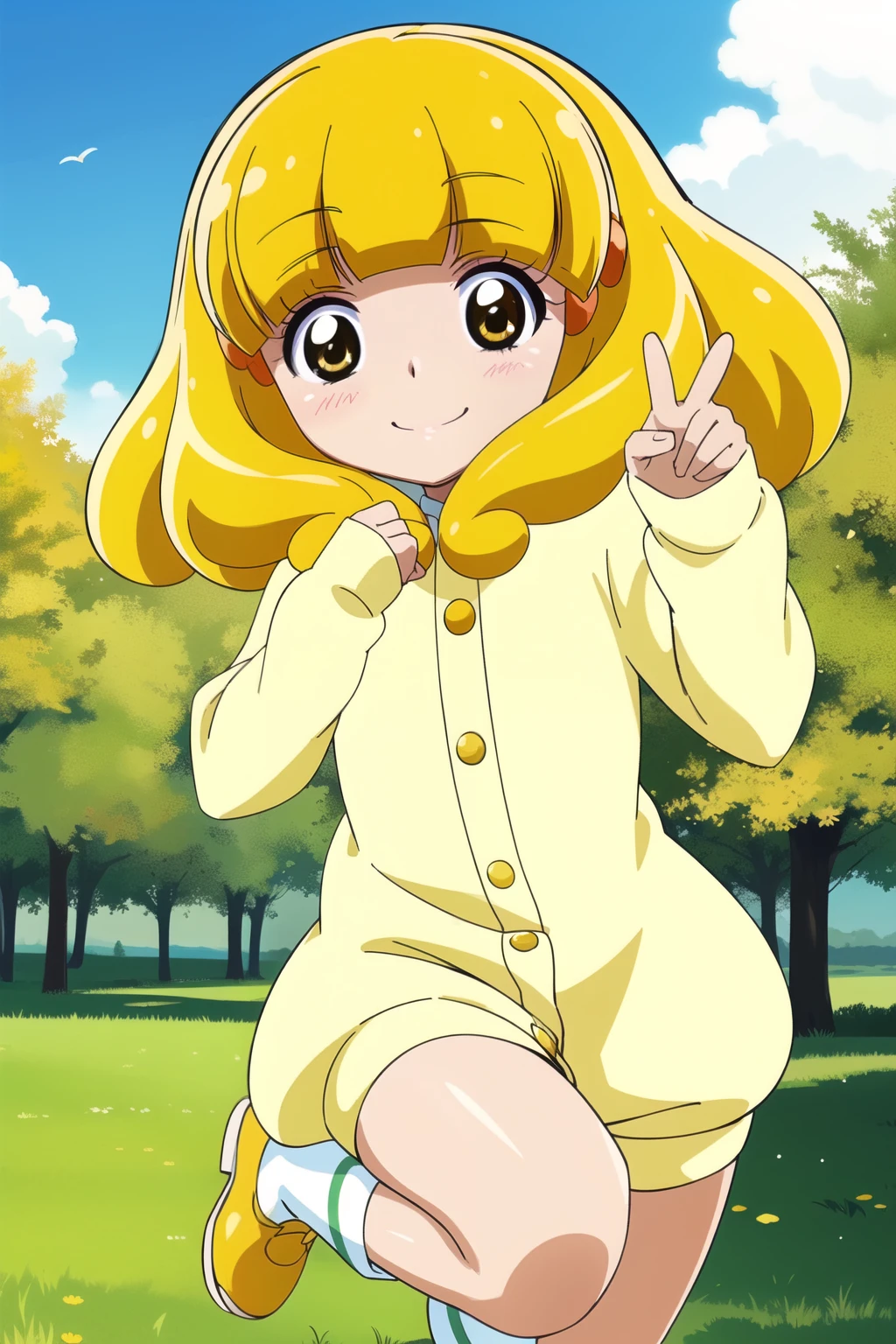 Cure peace,yayoi kise,Jump on sky,Smile cutely