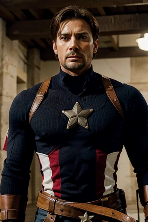 capitan america hombre pelo negro