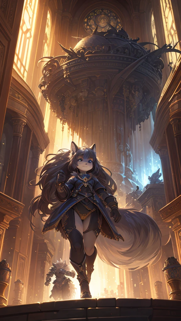 Unrealistic Perspective , (Rule of Thirds) , Bokeh ,  dynamic angle , dynamic model action , realistic hairy fur , round face , moist round eyes , Swollen cheeks , hair ties , Short stature , 
woman face, woman, A strong, cybernetically enhanced young engineer,  Complex, elegant, Very detailed, Digital Painting, Art Station, Concept art, Smooth, Sharp focus, figure, art：H.R. Giger、Greg Rutkowski、Alphonse Mucha, Beautiful and dramatic lighting, (Accidents)