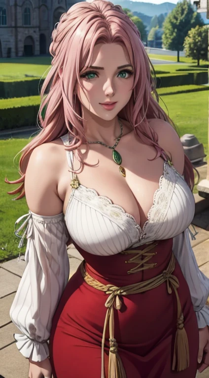 (hyper realstic)、Germanic mature woman. Ancient Farmer Woman、Women's Agriculture、(Wearing flesh-colored fabrics)、
immensity Beautie high-level image quality hight resolution Realistic 、a pink hair, woman in a、A MILF、Middle-aged woman、detailed skin textures、超A high resolution、Wearing flesh-colored fabrics、Realistic、Voluptuous body shape、A smile、Middle-aged beauty、Beautiful expression、Detailed green eyes、long fluffy hair、A smile、Very delicate and detailed skin texture、45 Ancient Peasant Women、((Being in the village square))、Women's Agriculture, cleavage、Large open neckline、big red lips、(Wearing flesh-colored fabrics)、