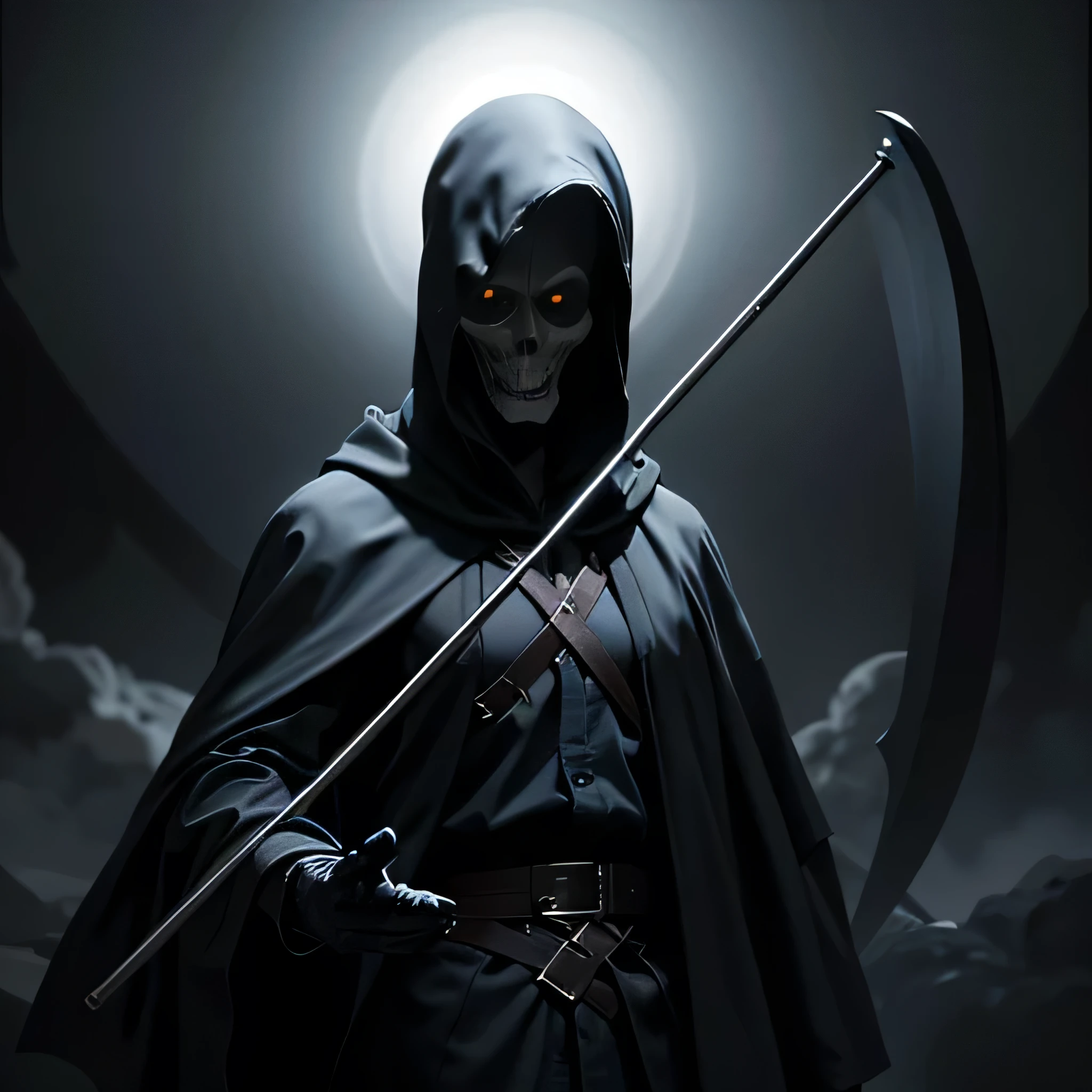 Grim Reaper with a big scythe