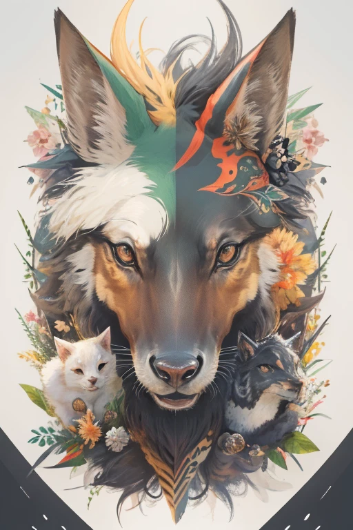 animal illustrations,mixed species,different kinds of animals,various species,diverse animals,animal world,animal kingdom,animal art,combination of animals,harmonious animals,animal kingdom插圖,species diversity,mix of animals,Wild animals illustration,digimon evolution,Ultimate Evolution,perfect body,ultimate body,horse,There is personification