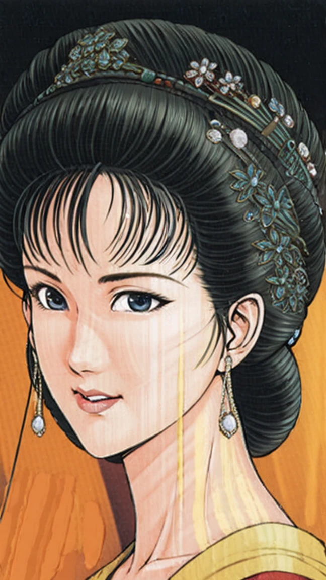 (best quality), (very aesthetic), (ultra-detailed), (best illustration),a mature female,NSFW,Perfect Face,Suikoden,Mrs. Lin,(full_body),(full_????),red cheek,Large drops of sweat are pouring from the whole body,skinny,chinese traditional bath room,Get up from the bathtub,Drops of water dripping from the skin of the entire body,Looking down,