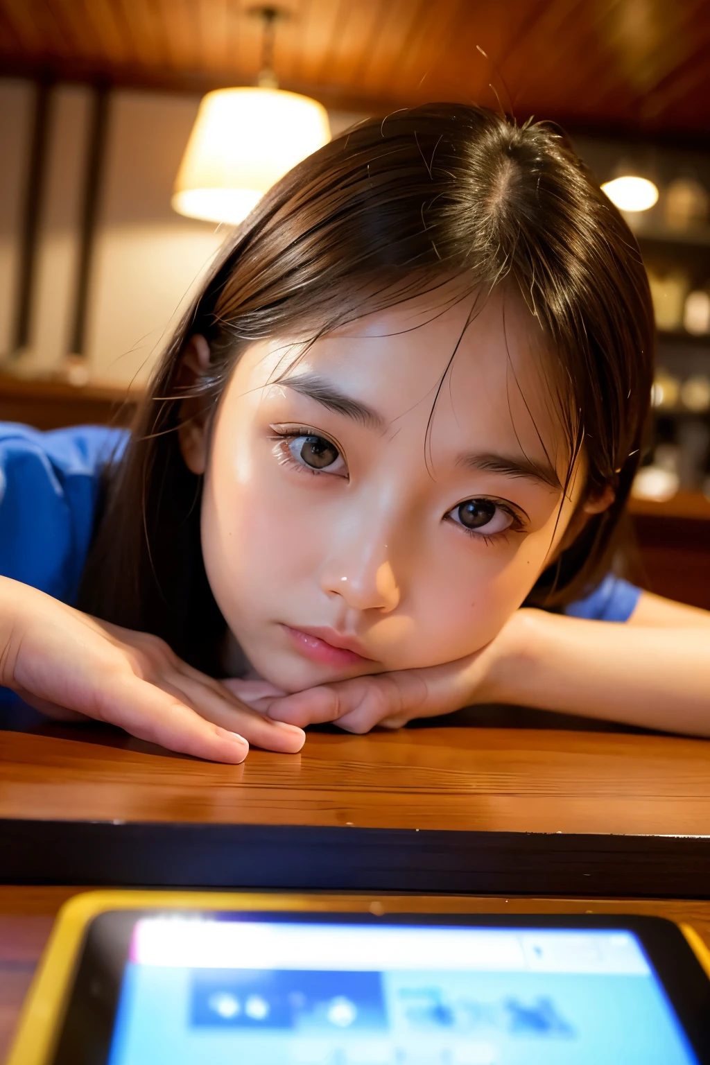 ((highest quality)), ((Tabletop)), (detailed), Perfect Face、、camisole、The lender's organization is very short、he is short、Laughter、city(Tokyo cityscape)